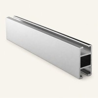 Rail de rideau médical suspendu au plafond en alliage d'aluminium en forme de U pour les salles d'hôpital et les cliniques YL-45, épaisseur 1,4 mm
