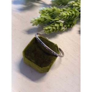 Navajo Handmade Sterling <b>Silver</b> Stamped Fashion <b>Cuff</b> <b>Bracelet</b> - Product Image 4