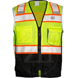 Gilet de sécurité en polyester réfléchissant haute visibilité de qualité supérieure ANSI classe 2 EN ISO 20471 classe 2 vêtements de travail d'hiver imperméables FR pour mieux - Product Image 1