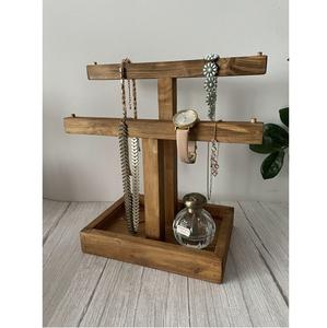 Precio de fábrica Expositor de joyería de madera Soporte de exhibición de joyería único Soporte de exhibición de pendientes para Decoración - Product Image 1