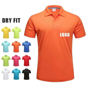 Polo de secado rápido ecológico para hombre, ropa activa de longitud corta para deporte y golf, patrón sólido, logotipo personalizado con detección de frío - Product Image 2