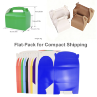 Boîtes cadeaux en papier personnalisées, colorées, nouveau design, pour fêtes, boîtes à biscuits, anniversaires, grand format, avec pelliculage mat, gaufrage et éponge