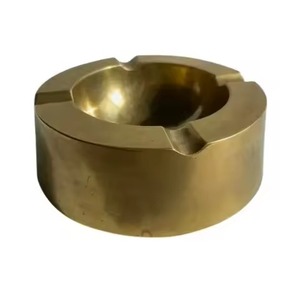 Cendrier en métal au design unique tendance, différentes tailles, cendrier en aluminium pour cigares avec couvercle, cendrier pour la maison - Product Image 6