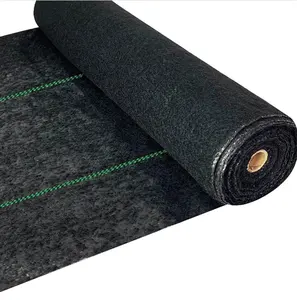 Vietnam Greenhouse PP Woven Weed Control Mat / Ground Cover Mesh Fabric / Agricultural Black Plastic Gardening Ground Cover