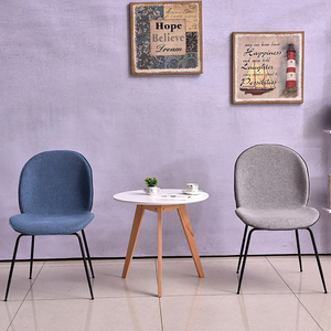 GCFC011-Living Room Chair with High <b>Footrest</b> Fabric Cushion and Iron Frame - Product Image 4