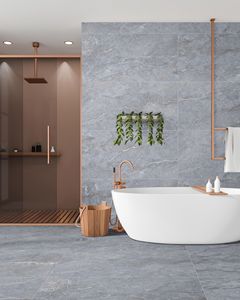 Carreaux de porcelaine de haute qualité 600x1200x9mm, finition brillante, aspect bois moderne, finition travertin GRAVEL MARINO - Product Image 3