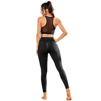Ensemble de sport d'été sans couture pour femme, grande taille, en tissu intelligent, comprenant un haut court à manches longues et un short taille haute, idéal pour le yoga et la gym, effet délavé.