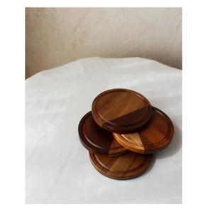 Sous-verres en bois les plus demandés pour le bois de manguier naturel beau design exportateur de l'Inde de l'exportateur indien - Product Image 5