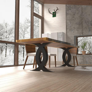 ขาโต๊ะเหล็กทรงกลมสำหรับร้านกาแฟ ร้านอาหาร สไตล์อินดัสเทรียล แบบโมเดิร์น รับสั่งทำตามแบบ ขายส่ง - Product Image 4