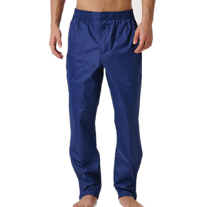 Pantalon coupe-vent en nylon de haute qualité pour hommes imperméable léger bouton taille pantalon de pluie pantalon coupe-vent pliable - Product Image 1