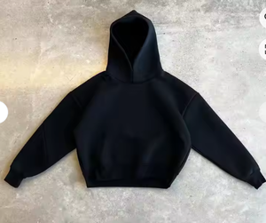 Sudadera con Capucha Unisex de Alta Calidad, Estilo Casual, Holgada, de Secado Rápido, con Logotipo de Goma en Relieve Personalizado, Color Blanco Invierno, Otros Conjuntos para Hombre - Product Image 4