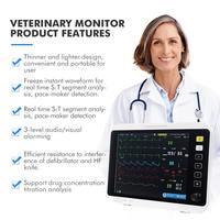 Moniteur vétérinaire portable OliveVet 12,1 pouces pour clinique vétérinaire, moniteur de signes vitaux, moniteur multiparamètres vétérinaire