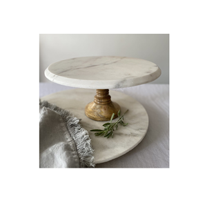 Support à gâteau en marbre en bois Antique pour la décoration de mariage et la décoration intérieure du design attrayant Offre Spéciale - Product Image 5