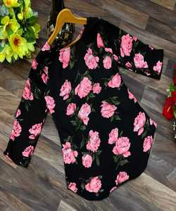 Ropa de fiesta más hermosa, ropa para niñas con diseño estampado Palazzo, ropa india lista para usar para mujeres adultas que tejen ropa de India y Pakistán - Product Image 1