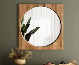 Espejo de pared moderno de alta demanda de Azora Industries hecho a mano con marco de madera de alta calidad Espejo de madera moderno de bajo precio - Product Image 3
