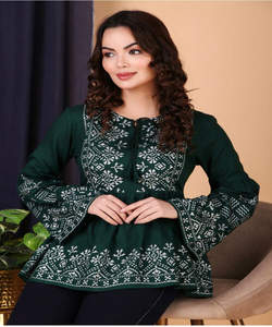 ชุดแฟชั่นอิสลาม ชุดมุสลิมเซ็กซี่ ชุดราตรียาวคลุมพื้น ผ้าออร์แกนซ่า ผ้าลินิน อาบายะฮ์ ฮิญาบ ชุดแต่งกายหรูหรา - Product Image 3