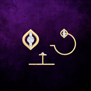 Vente en gros d'épingles à nez fines élégantes et minimalistes 18 carats pour femmes en or jaune diamant Grace de tous les jours bijoux de nez en plaqué or - Product Image 5