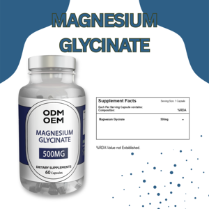Cápsulas de Glicinato de Magnesio de Marca Privada OEM, Fórmula Mineral Quelada, Suplemento Dietético Puro de Alta Calidad - Product Image 4