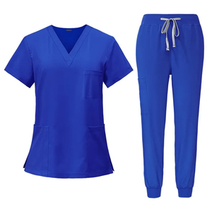 Uniforme médico de manga corta Unisex Multicolor, cómodo uniforme de enfermera de Farmacia de Spandex para cirugía Dental de Hospital - Product Image 3