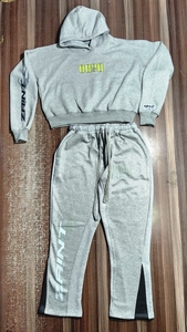 Ensemble sweat à capuche et pantalon de survêtement pour homme, coupe ample, décontracté, sport, deux pièces, brodé, avec logo personnalisé, haute qualité - Product Image 6