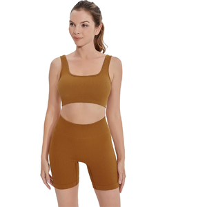 Prix d'usine Vêtements d'entraînement Ensemble de yoga sans couture Vêtements de sport Soutien-gorge de sport avec logo brodé Offre Spéciale soutien-gorge pour femmes - Product Image 2