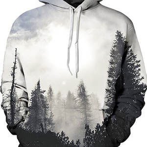 Sudaderas con Capucha Ligeras de Algodón 100% Unisex con Estampado de Invierno por Sublimación y Diseño Personalizado - Venta Directa de Fábrica - Product Image 3