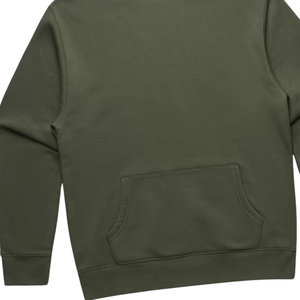 Sweat à capuche unisexe en molleton de coton vert olive, sweat-shirt à capuche décontracté d'hiver, streetwear, couleur unie, fabricant en gros - Product Image 3