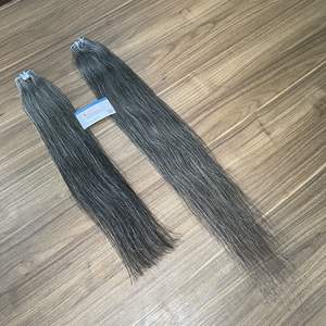 Extensiones de Cabello Remy Virgen Vietnamita 100% Thanh, Más Vendidas, Gris Natural, Liso, Doble Trama a Máquina, Aptas para Todos los Colores - Product Image 6