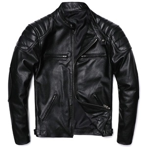 Nuevas chaquetas de cuero para hombre, chaqueta informal de otoño para motocicleta, abrigos de cuero para motorista, ropa de marca - Product Image 4