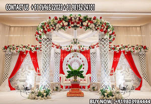 Piliers de cristal en spirale élégants mariage Mandap mariage indien cérémonie cristal Mandaps délicieux mariage sud-indien Mandap - Product Image 6