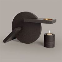 Bougeoir empilable moderne chandelier en métal en laiton support de bâton pilier décoratif décoration de table minimaliste éclairage de la maison