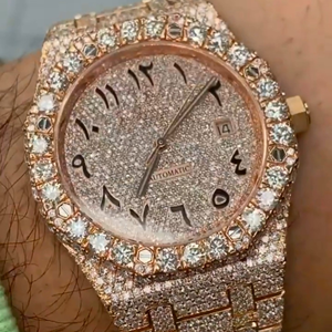 High Quality DEF Lab Grown Diamond <b>Watch</b> Colorless Diamond Hip Hop Style Diamond <b>Watch</b> - Product Image 6