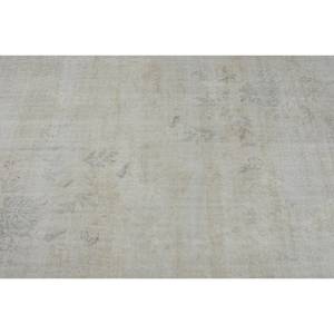 Tapis en laine turque vintage, beige, surdimensionné, 4.4x7,8 pieds, tissage plat, motif patchwork pour décorations de salon, latex - Product Image 5