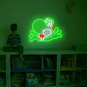 Lámpara de Neón Yoshi Mario con Base E26, Luz de Neón para Decoración Única del Hogar - Product Image 2