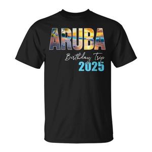 T-shirt Promozionale Personalizzabile per la Squadra di Viaggio di Compleanno su Aruba 2025 - Crociera e Vacanza - Product Image 1
