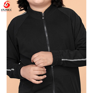 Ensembles de survêtements de football personnalisés en toile pour enfants – Qualité supérieure, motif écossais, avec capuche et fermeture éclair pour l'entraînement hivernal - Product Image 5