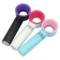 Mini Ventilador Portátil Recargable por USB, Ventilador de Mano sin Aspas, Ventilador de Refrigeración para Extensiones de Pestañas