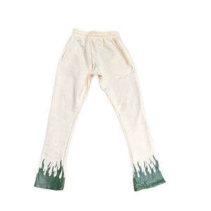 Venta al por mayor de ropa de hombre Pantalones de chándal acampanados French Terry 100% algodón impresión personalizada pantalones de chándal acampanados, pantalones de hombre - Product Image 4