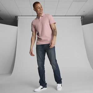 Polo informal de manga corta para hombre, camisa deportiva regular no tejida sólida de gran tamaño OEM ODM Turn-Down, nuevo Top de punto de Pakistán - Product Image 3