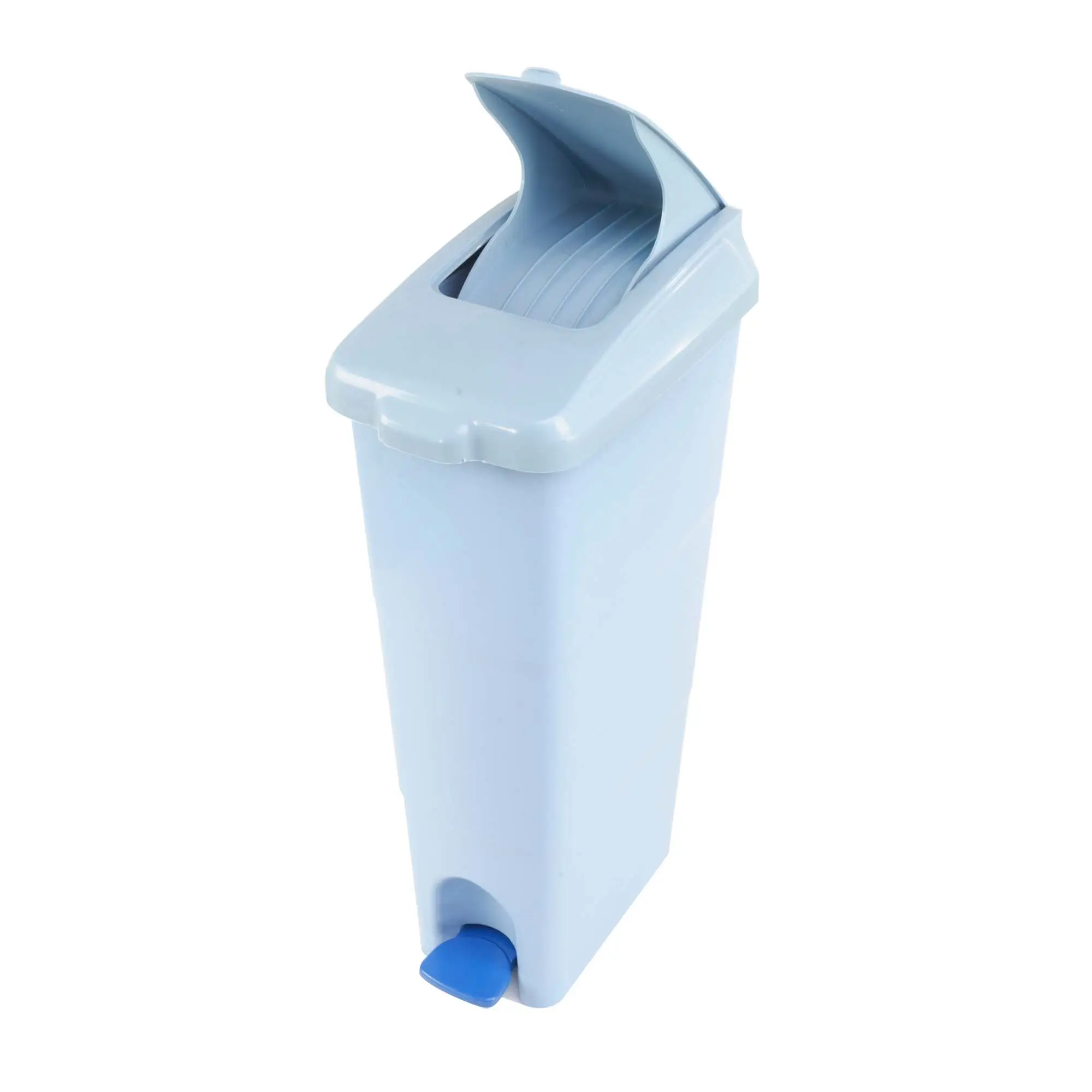 Kunden spezifische blaue oder graue Farbe Wettbewerbs fähiger Preis 18 Liter Kapazität Rechteckiges PP-Fuß pedal Lady Sanitär behälter