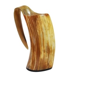 Top Trending Viking Agate Cow Ox Horn Mug Último diseño Natural Buffalo Craft Precio al por mayor Exportar A LA India - Product Image 3
