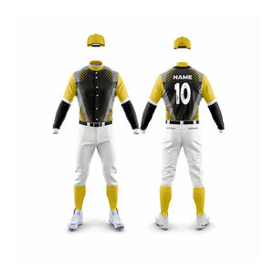 Conjunto de uniforme de Jersey de béisbol de alta calidad personalizado, uniforme de softbol transpirable, diseño impreso para hombres jóvenes de talla grande disponible - Product Image 1