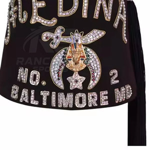 Sombrero Fez Masónico Personalizado de Color Sólido, Estilo Shriner Bordado con Borla, Sombrero Fez Masónico de Alta Calidad - Product Image 3