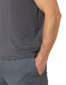 Men Cotton Spandex Tank Top Slim Fit <b>Stretch</b> Sleeveless Undershirt Quick Dry Breathable Fabric Designed Casual Layering Front - Product Image 5