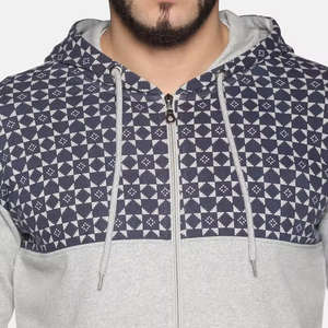 Sweat à capuche zippé pour homme en polaire de haute qualité avec logo personnalisé, couleur unie, qualité supérieure - Product Image 4