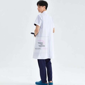 เสื้อโค้ทสำหรับโรงพยาบาลแขนยาวสำหรับทุกเพศเครื่องแบบแพทย์พยาบาลทางการแพทย์ - Product Image 3