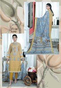 คุณภาพสูงปากีสถาน shalwar kameez คุณภาพส่งออก shalwar kameez ผู้หญิงปากีสถานผ้าฝ้าย/สนามหญ้าปักชุด - Product Image 6