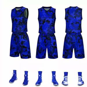 Ensemble d'uniformes de basketball confortables sans manches pour hommes, respirant, séchage rapide, avec logo personnalisé, motif camouflage, vêtements de sport - Product Image 4