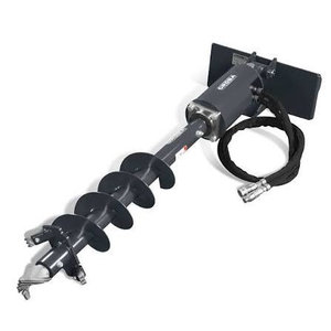 Accessoire de forage à tarière noire le plus vendu pour mini-chargeuse compacte avec tarière spirale et composant moteur central - Product Image 2