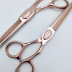 Tijeras profesionales de peluquería de 5,5 a 6 pulgadas al por mayor, hoja de acero inoxidable, material de peluquero J2, tijeras de corte de pelo - Product Image 2